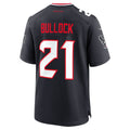 Choea H.Texans #21 Calen Bullock Navy Team Game Jersey