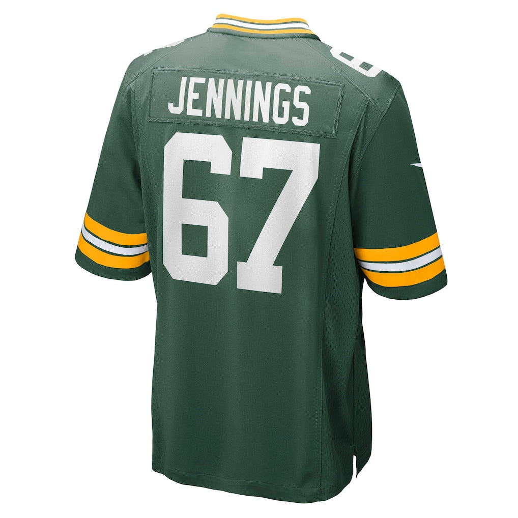 Choea GB.Packers #67 Donovan Jennings Green Game Jersey