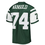 Choea NY.Jets #74 Nick Mangold Mitchell & Ness Green Legacy Replica Jersey