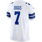 Choea D.Cowboys #7 Trevon Diggs White Vapor F.U.S.E. Limited Jersey