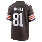 Choea C.Browns #81 Luke Floriea Brown Team Game Jersey