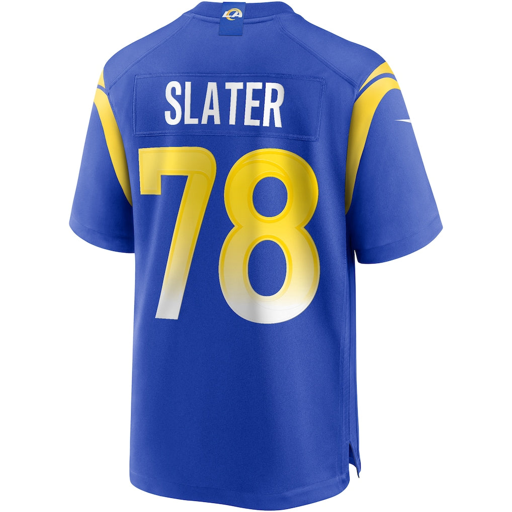Choea LA.Rams #78 Jackie Slater Royal Game Retired Player Jersey