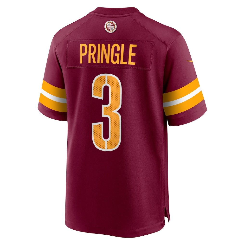 Choea W.Commanders #3 Byron Pringle Burgundy Game Jersey