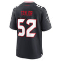 Choea H.Texans #52 Darrell Taylor Navy Team Game Jersey