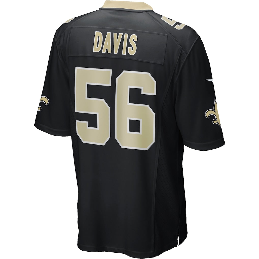Choea NO.Saints #56 Demario Davis Black Game Jersey