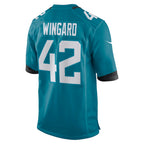 Choea J.Jaguars #42 Andrew Wingard Teal Game Jersey