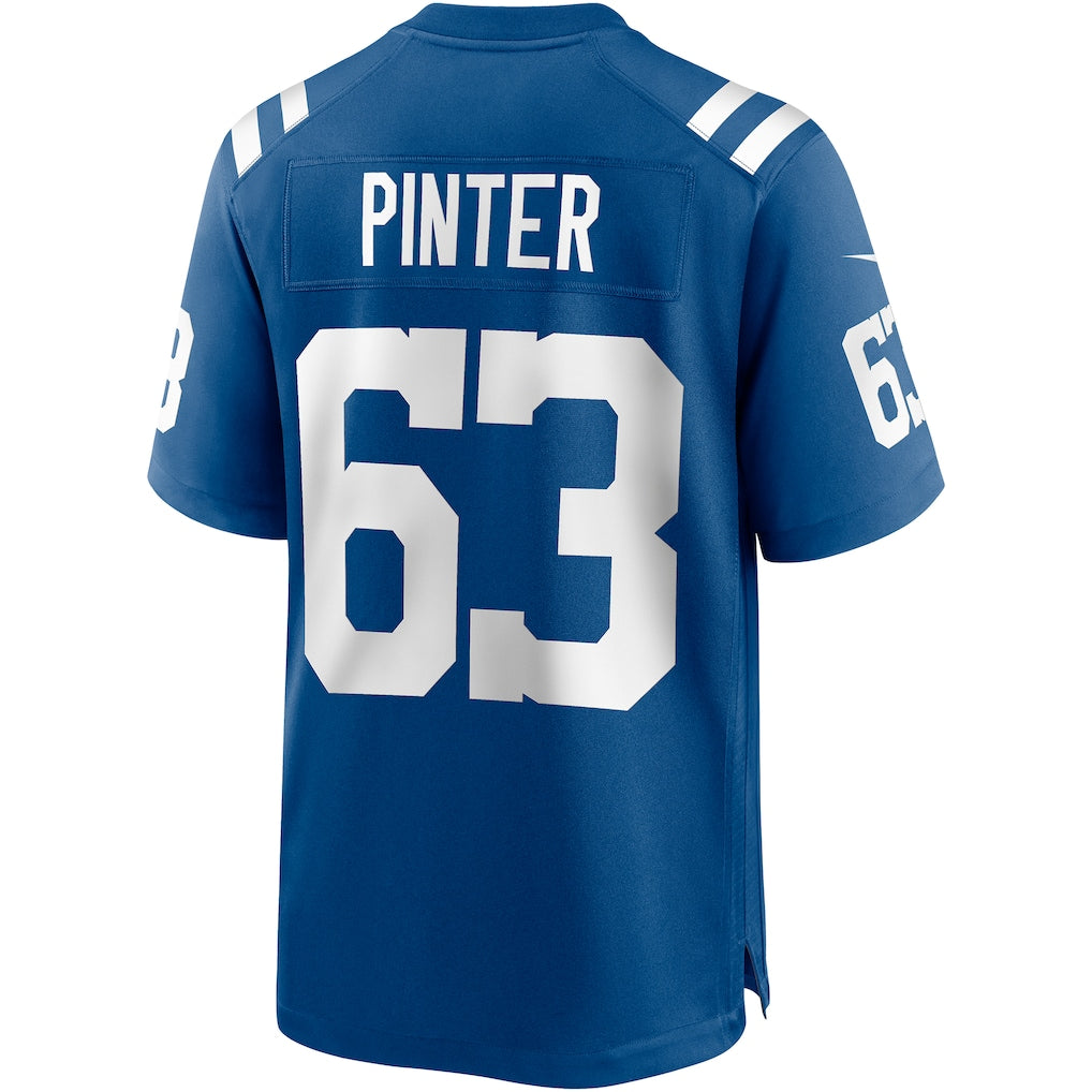 Choea IN.Colts #63 Danny Pinter Royal Game Jersey