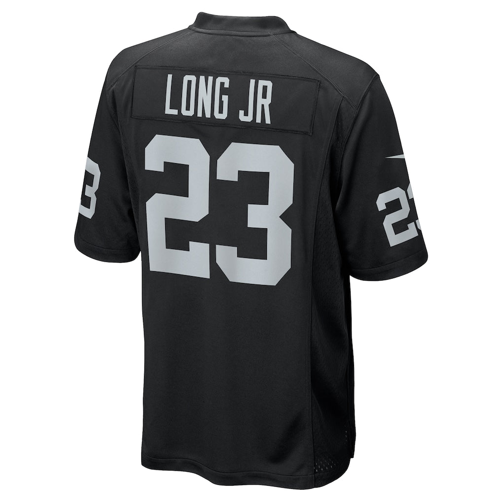 Choea LV.Raiders #23 David Long Jr. Black Team Game Jersey
