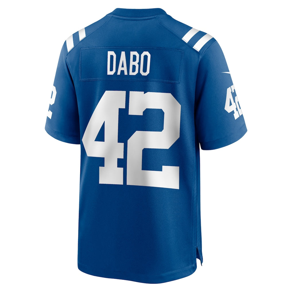Choea IN.Colts #42 Marcel Dabo Royal Game Player Jersey