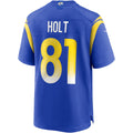 Choea LA.Rams #81 Torry Holt Royal Game Retired Player Jersey