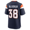 Choea D.Broncos #38 Jaleel McLaughlin Navy Alternate Game Jersey