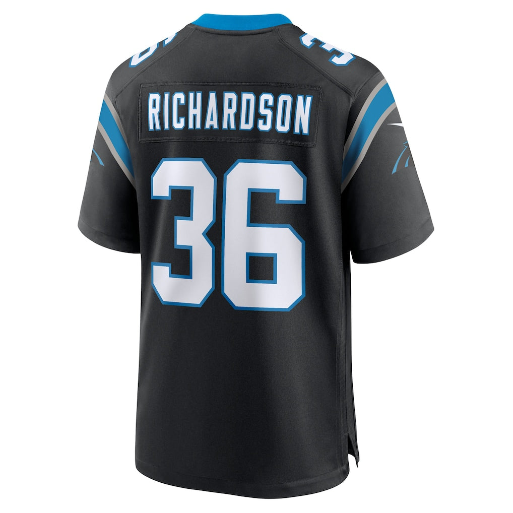 Choea C.Panthers #36 Demani Richardson Black Team Game Jersey