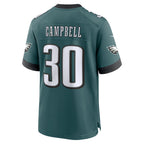 Choea P.Eagles #30 Jihaad Campbell Green 2025 NFL Draft First Round Pick Game Jersey