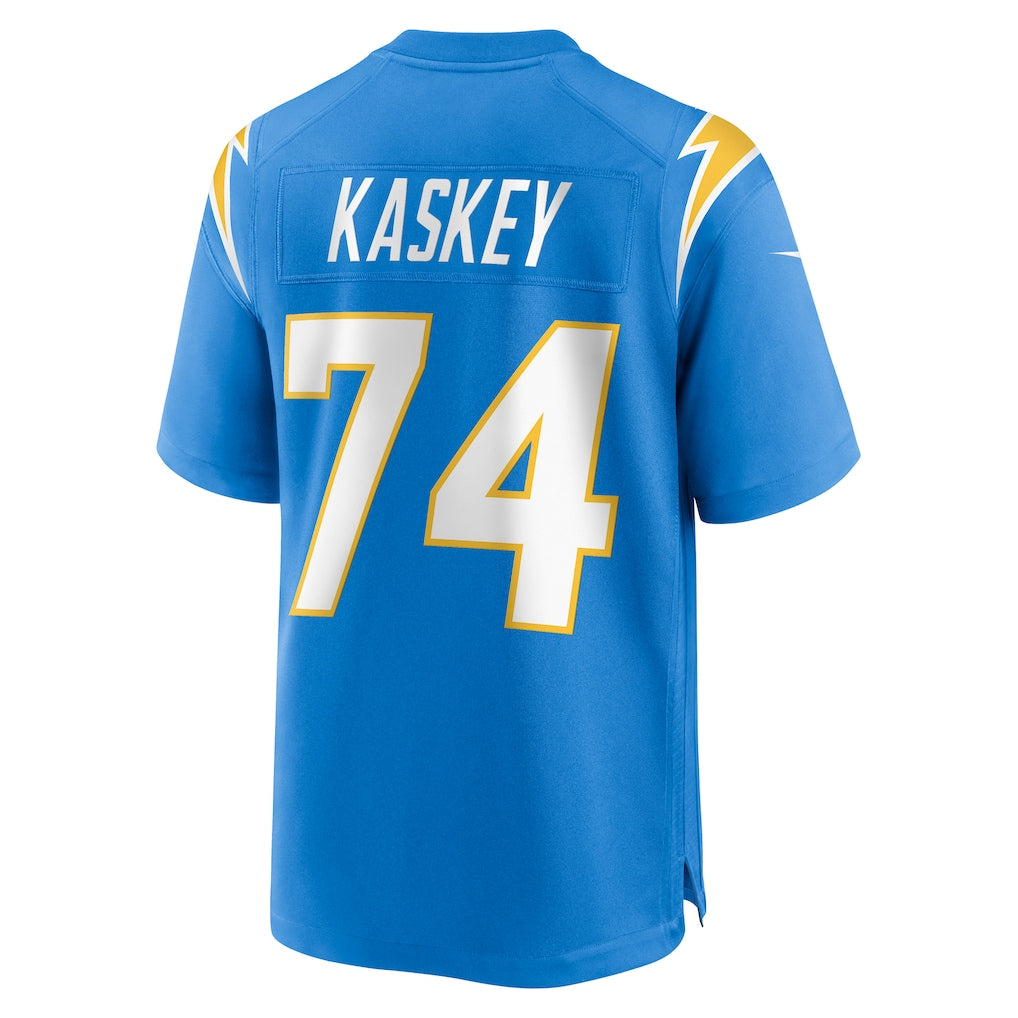 Choea LA.Chargers #74 Matt Kaskey Powder Blue Team Game Jersey