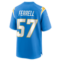 Choea LA.Chargers #57 Clelin Ferrell Powder Blue Team Game Jersey