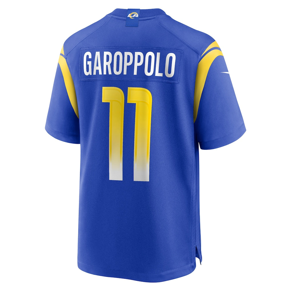 Choea LA.Rams #11 Jimmy Garoppolo Royal Game Jersey