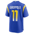 Choea LA.Rams #11 Jimmy Garoppolo Royal Game Jersey