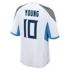 Choea T.Titans #10 Vince Young White Retired Player Game Jersey