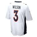 Choea D.Broncos #3 Russell Wilson White Game Jersey
