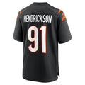 Choea C.Bengals #91 Trey Hendrickson Black Game Jersey