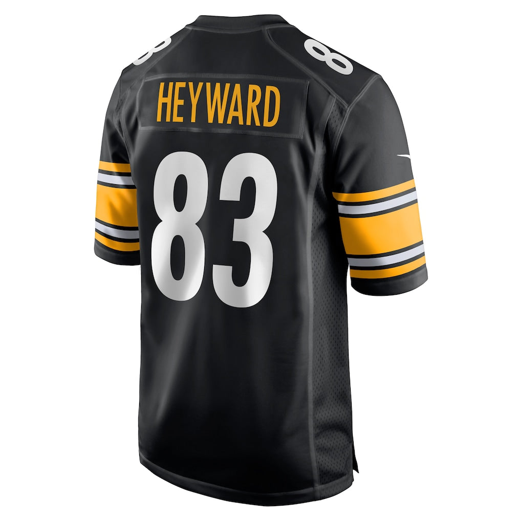 Choea P.Steelers #83 Connor Heyward Black Game Player Jersey