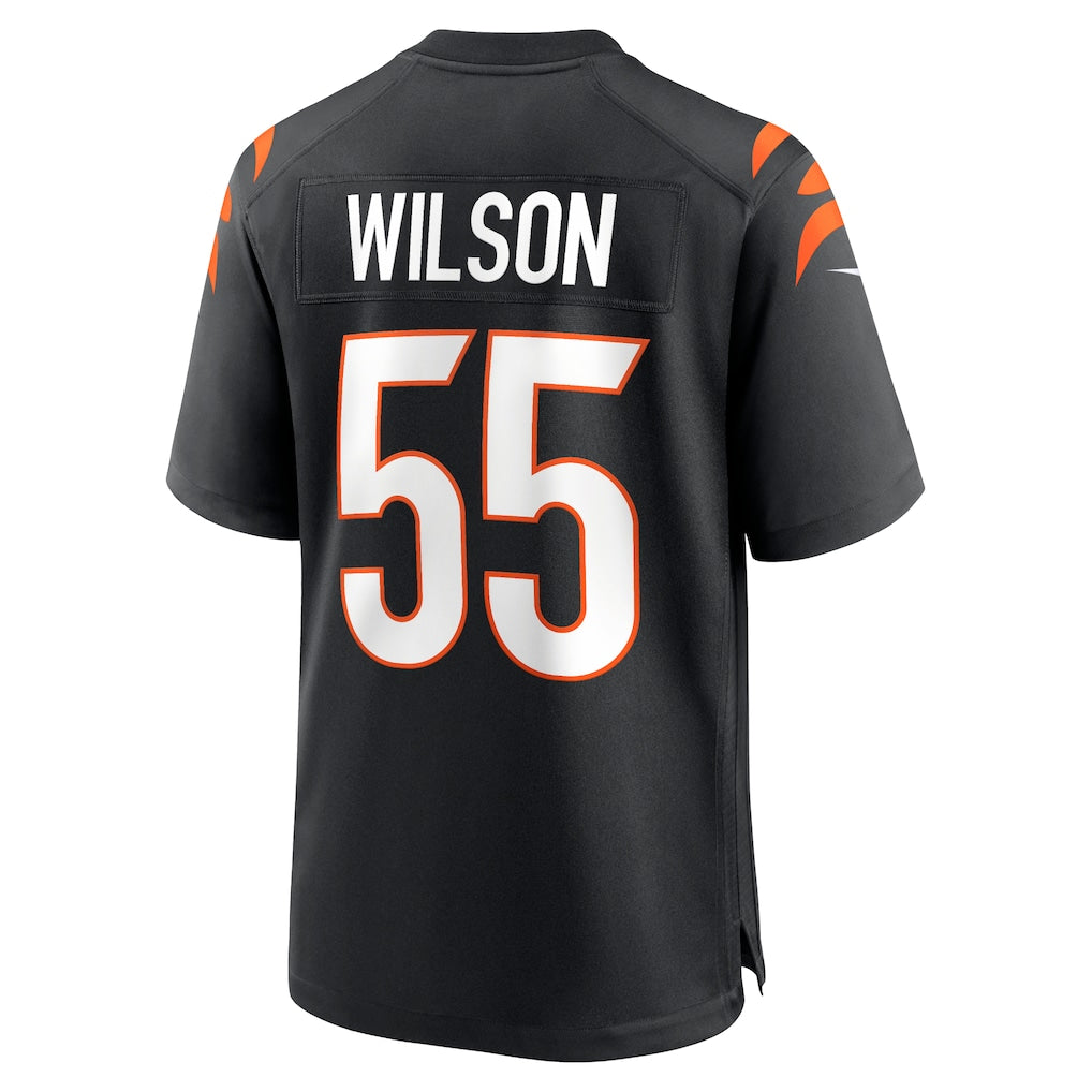 Choea C.Bengals #55 Logan Wilson Black Game Jersey