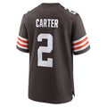 Choea C.Browns #2 DeAndre Carter Brown Team Game Jersey