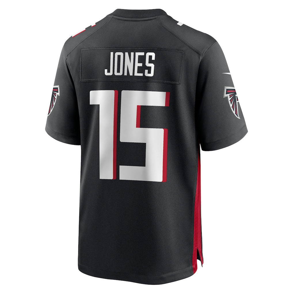 Choea A.Falcons #15 Emory Jones Black Team Game Jersey