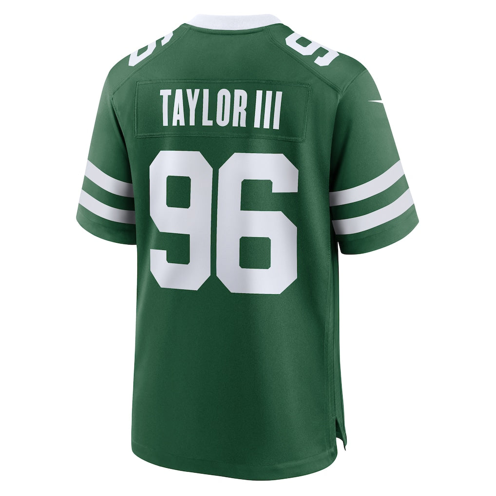 Choea NY.Jets #96 Leonard Taylor III Legacy Green Team Game Jersey