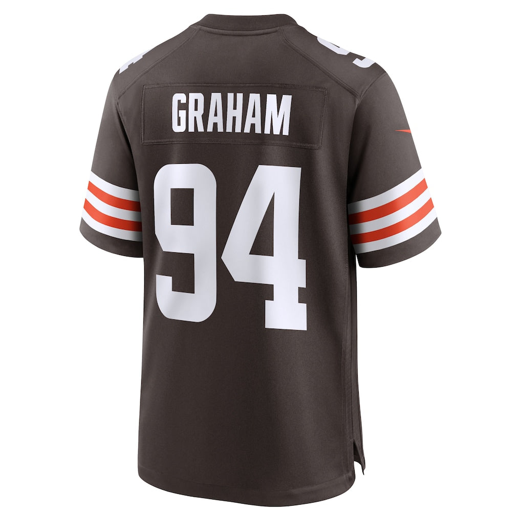 Choea C.Browns #94 Mason Graham Brown 2025 NFL Draft First Round Pick Game Jersey