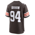 Choea C.Browns #94 Mason Graham Brown 2025 NFL Draft First Round Pick Game Jersey