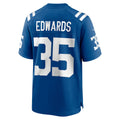 Choea IN.Colts #35 Johnathan Edwards Royal Team Game Jersey