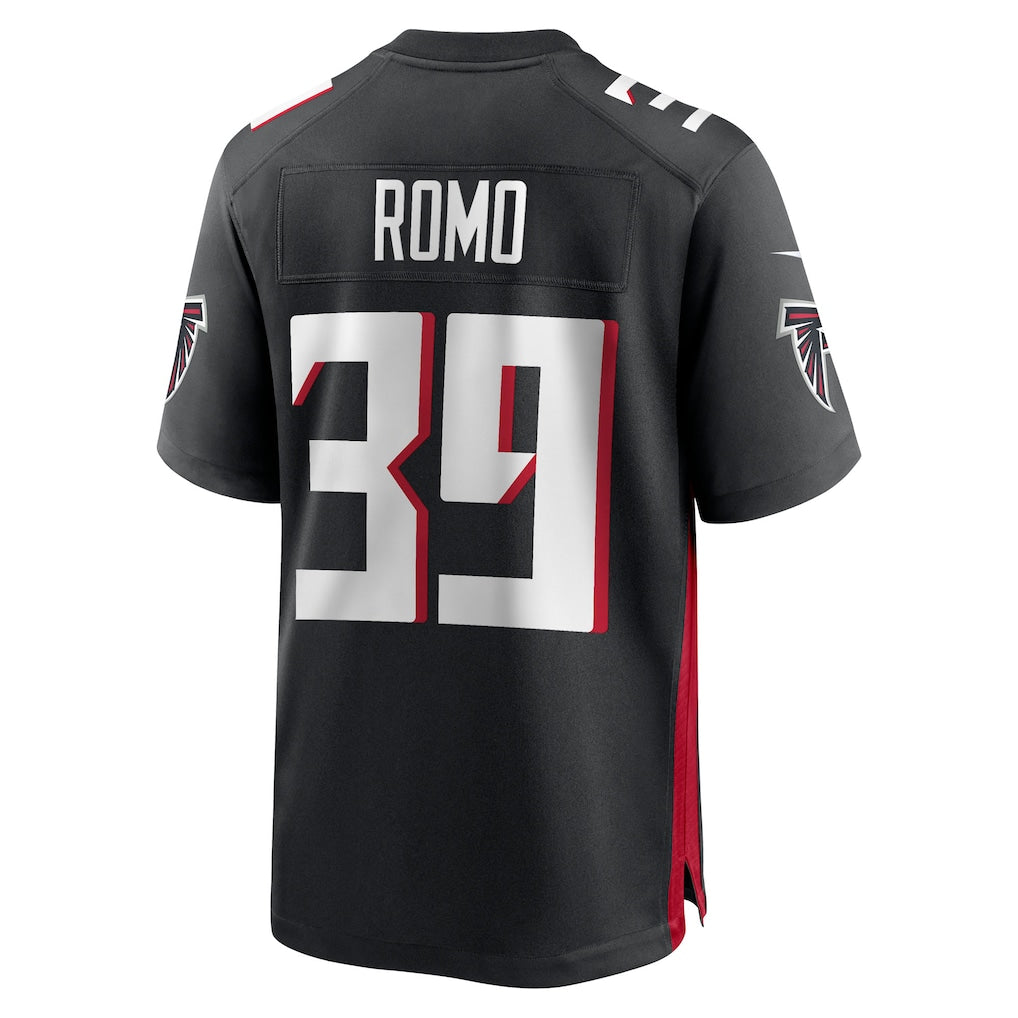Choea A.Falcons #39 John Parker Romo Black Team Game Jersey