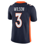 Choea D.Broncos #3 Russell Wilson Navy Alternate Vapor Limited Jersey