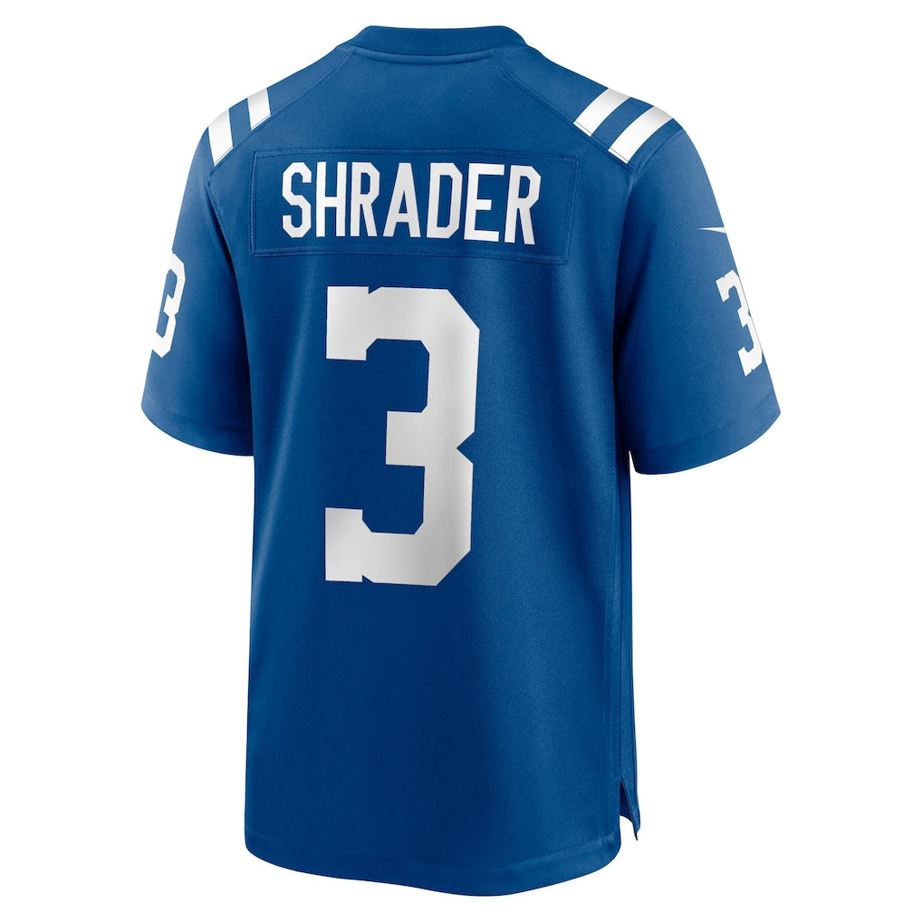 Choea IN.Colts #3 Spencer Shrader Royal Team Game Jersey