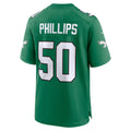 Choea P.Eagles #50 Jaelan Phillips Kelly Green Alternate 2 Game Jersey