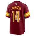 Choea W.Commanders #14 Josh Johnson Burgundy Team Game Jersey