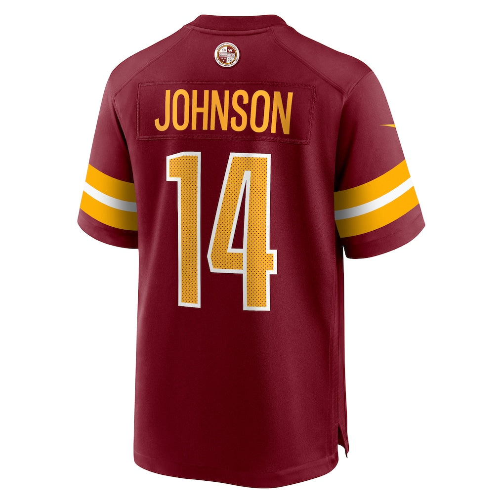 Choea W.Commanders #14 Josh Johnson Burgundy Team Game Jersey