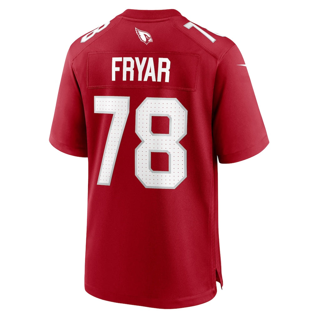 Choea A.Cardinals #78 Josh Fryar Cardinal Team Game Jersey