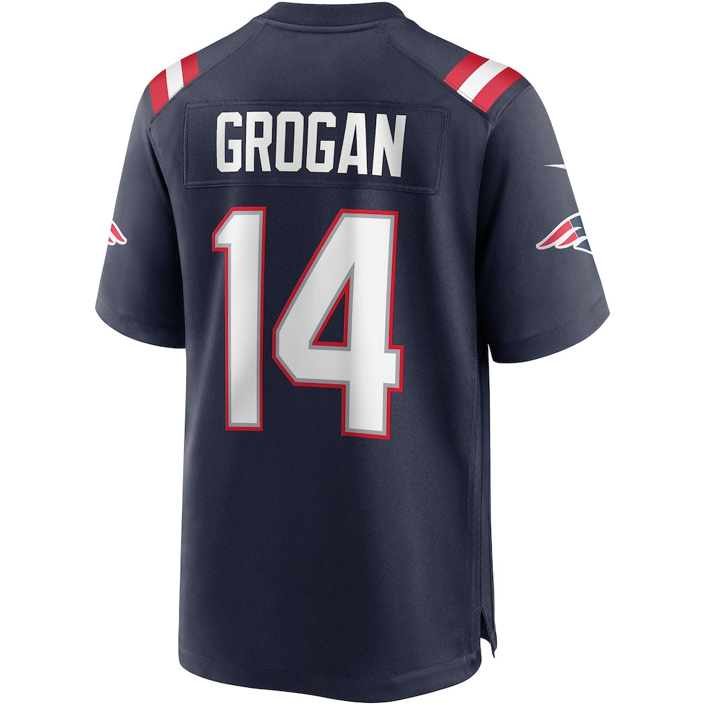 Choea NE.Patriots #14 Steve Grogan Navy Game Retired Player Jersey
