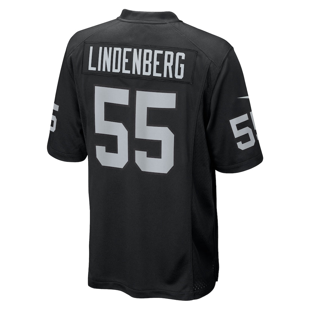 Choea LV.Raiders #55 Cody Lindenberg Black Team Game Jersey