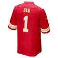 Choea KC.Chiefs #1 Dad Red Game Jersey