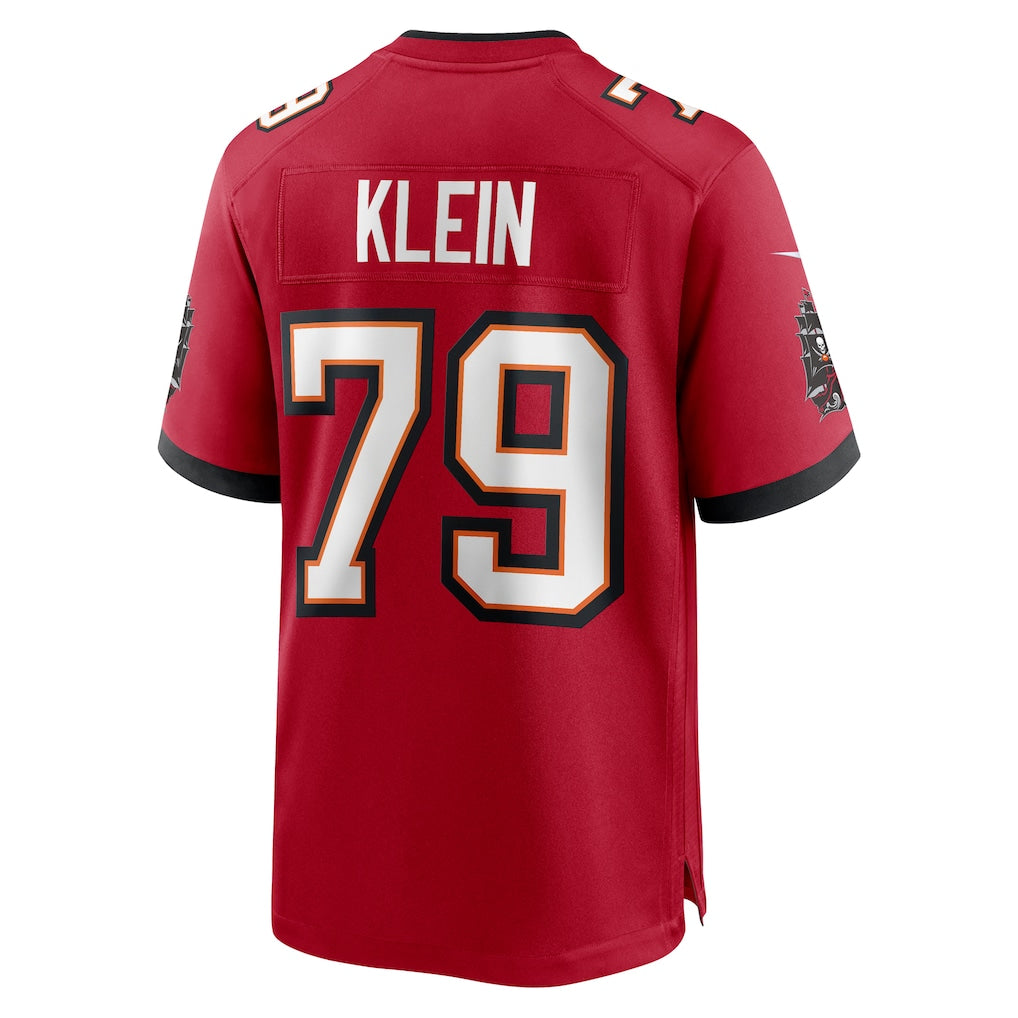 Choea TB.Buccaneers #79 Elijah Klein Red Game Jersey
