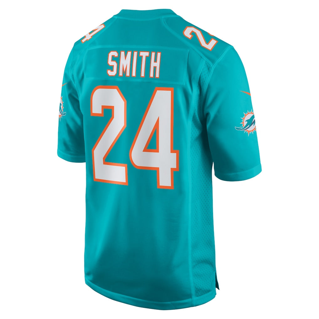 Choea M.Dolphins #24 Cam Smith Aqua Game Jersey