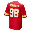 Choea KC.Chiefs #98 Janarius Robinson Red Team Game Jersey