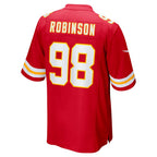 Choea KC.Chiefs #98 Janarius Robinson Red Team Game Jersey