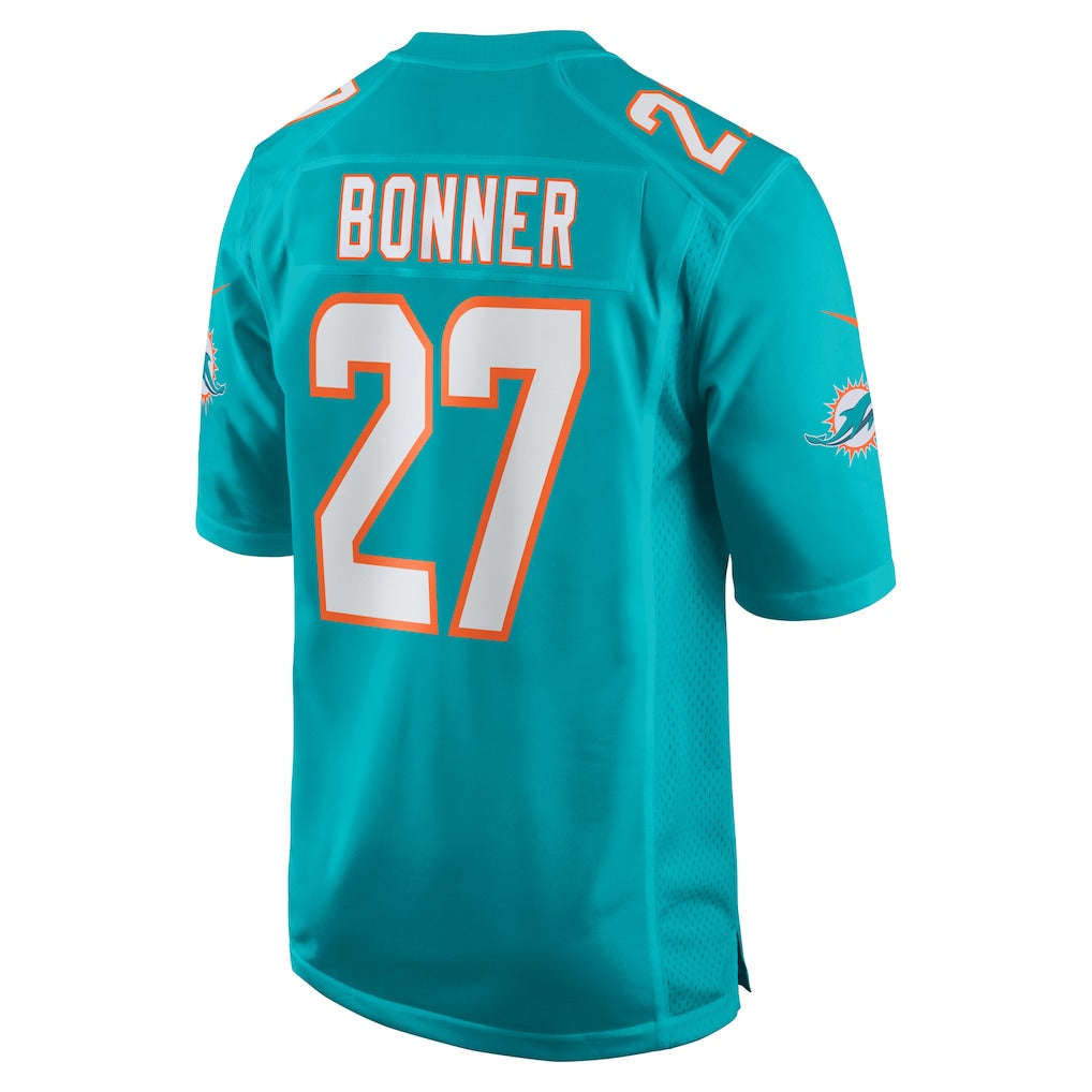 Choea M.Dolphins #27 Ethan Bonner Aqua Game Jersey