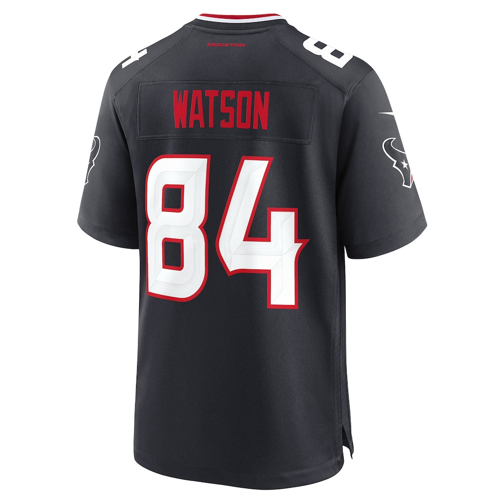 Choea H.Texans #84 Justin Watson Navy Team Game Jersey