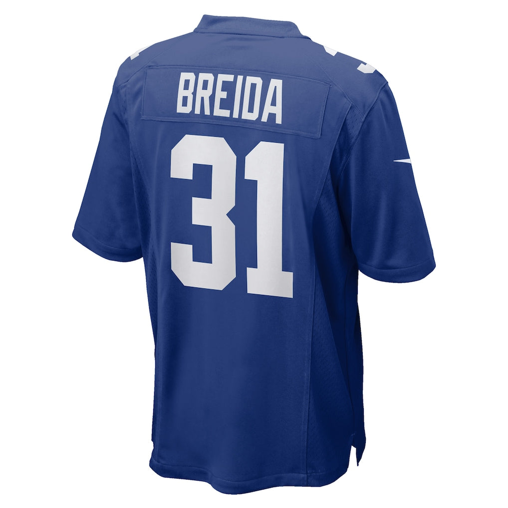 Choea NY.Giants #31 Matt Breida Royal Game Jersey