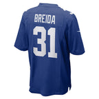 Choea NY.Giants #31 Matt Breida Royal Game Jersey